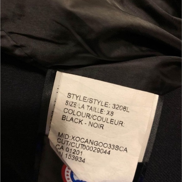 Canada Goose Ladies Rowley Parka (authentic) size XS BLACK - Picture 7 of 7